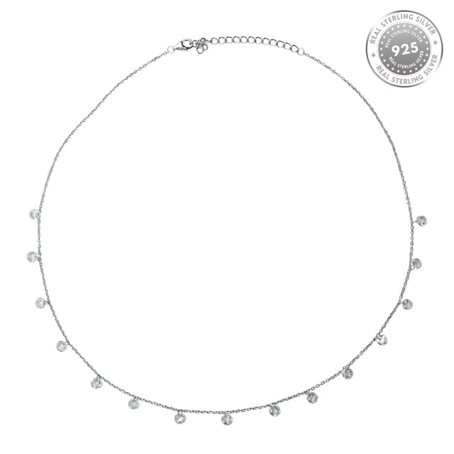 Silver Droplet Necklace