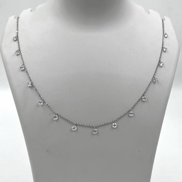 Silver Droplet Necklace