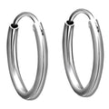 Silver Elegant Hoop Earrings