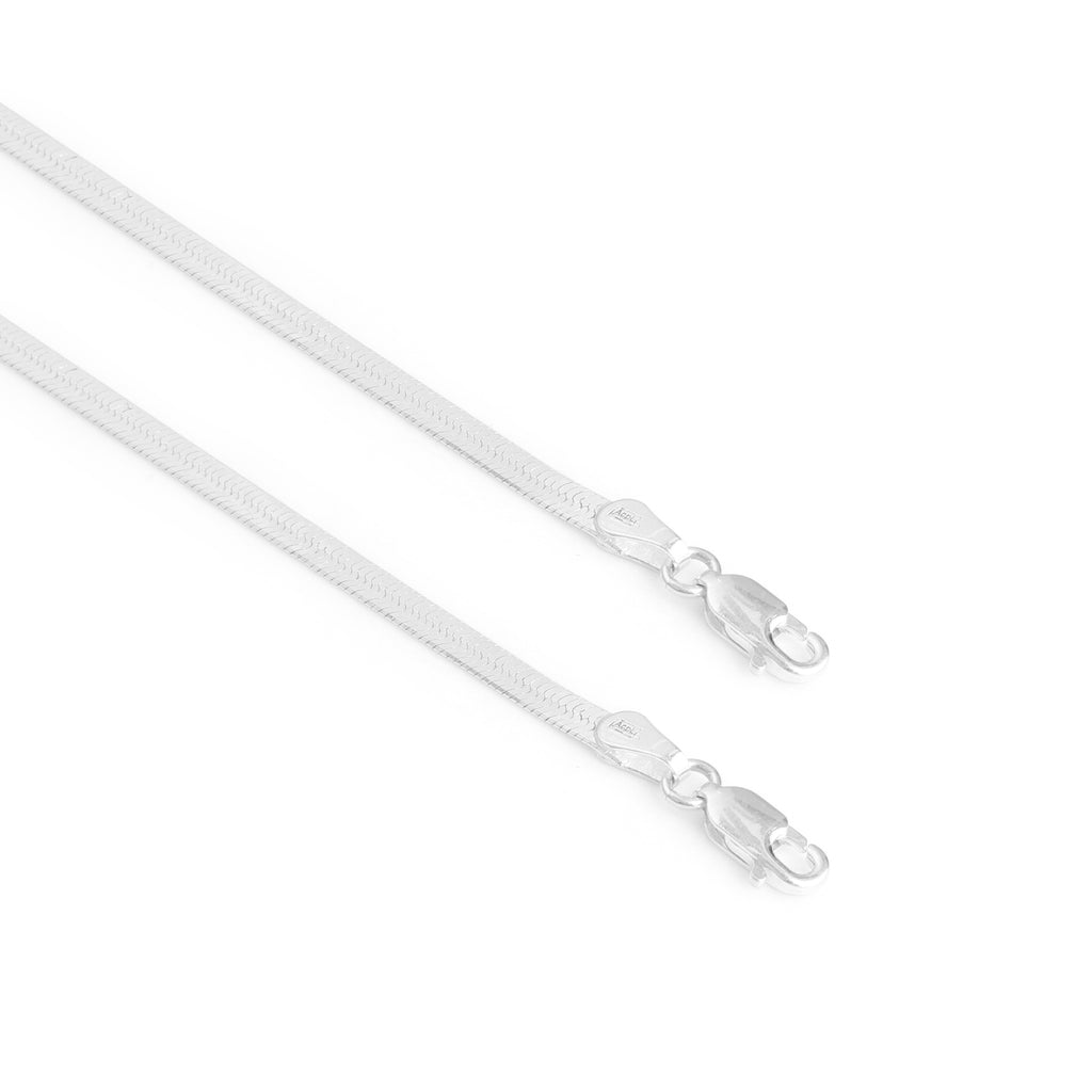 Flat Snake Chain Anklets