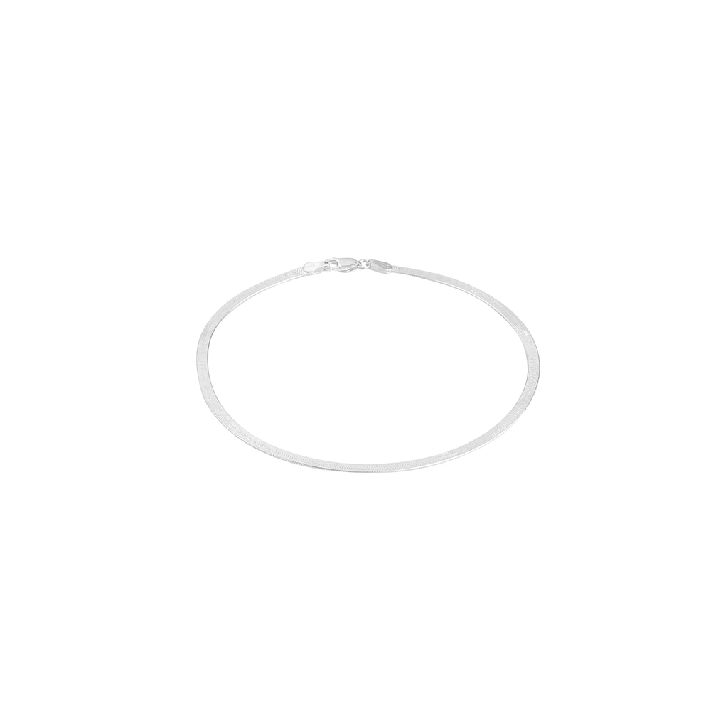 Flat Snake Chain Anklets
