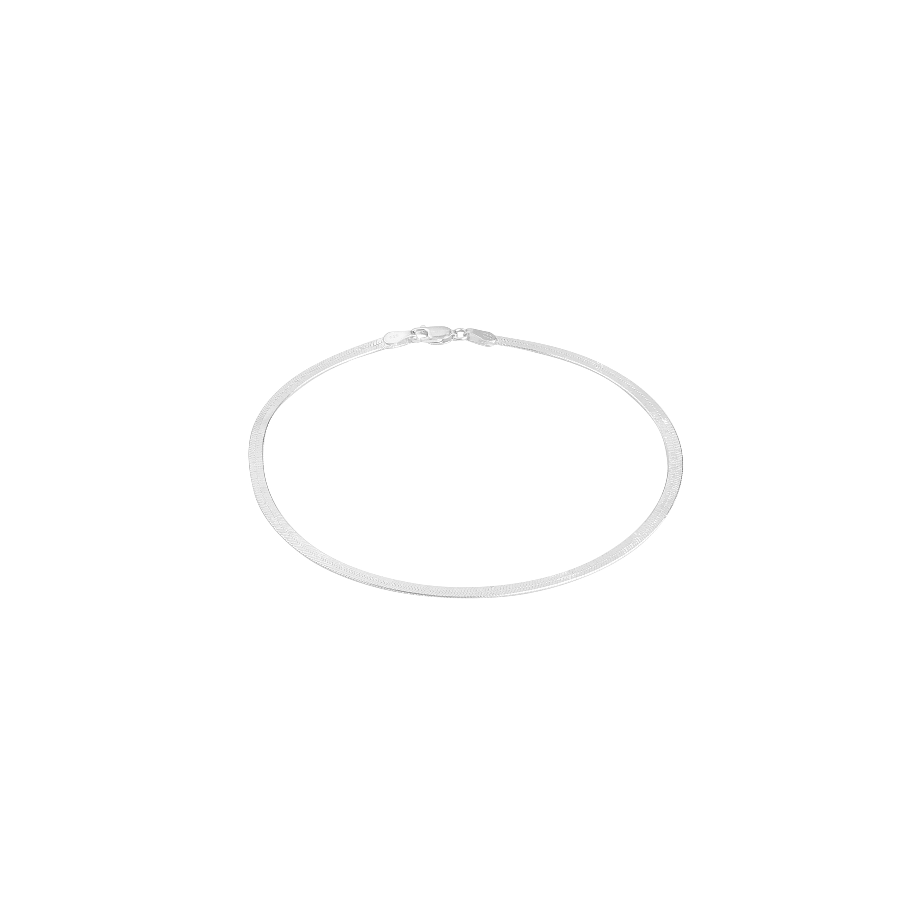 Flat Snake Chain Anklets