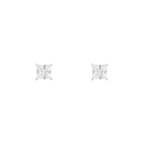 Princess Solitaire CZ Stud Earring