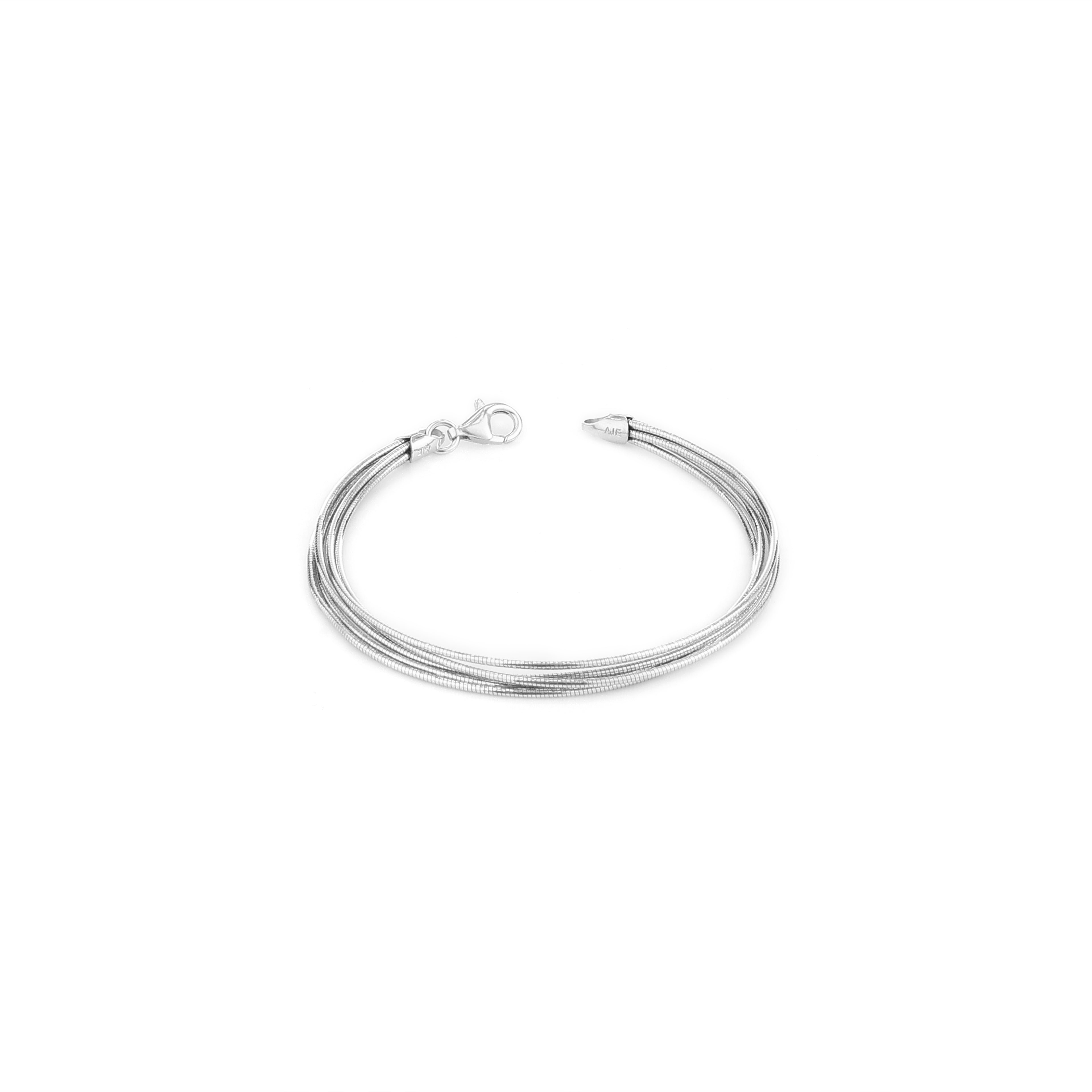 Italian Braclet With Rodium Plated