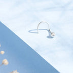 Round Silver Nose Pin