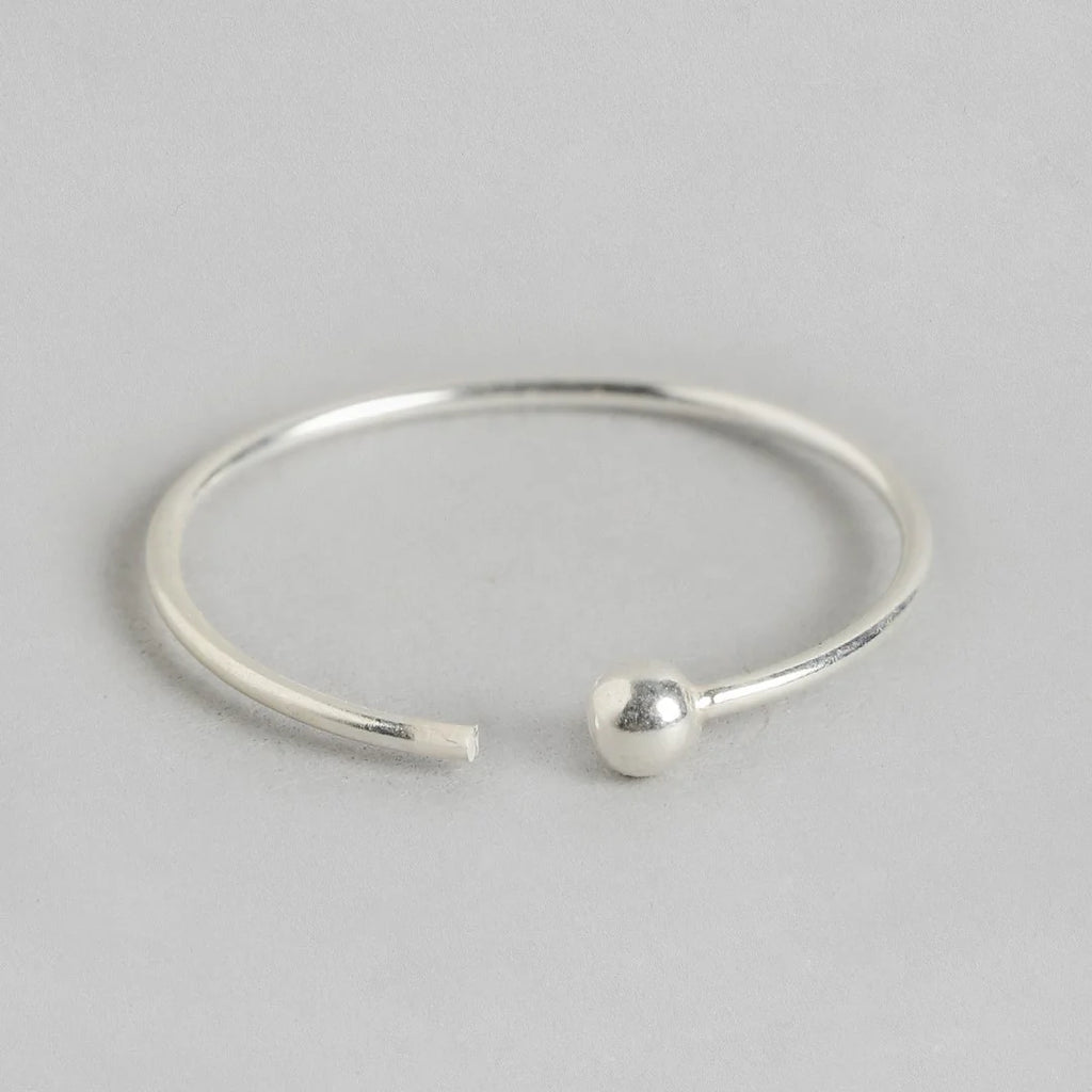 Pure Silver Single Bead Nose Pin