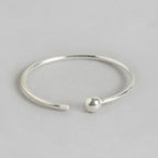 Pure Silver Single Bead Nose Pin