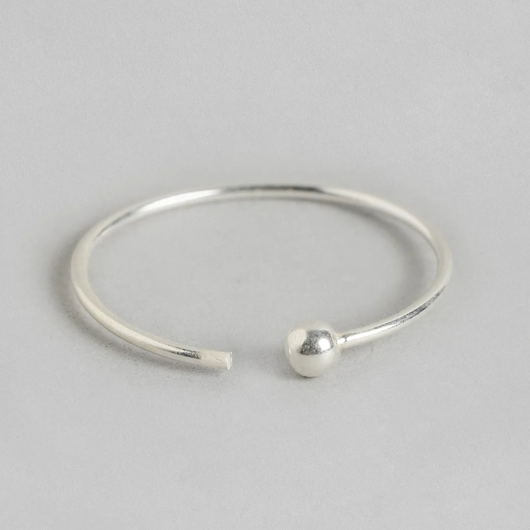 Pure Silver Single Bead Nose Pin