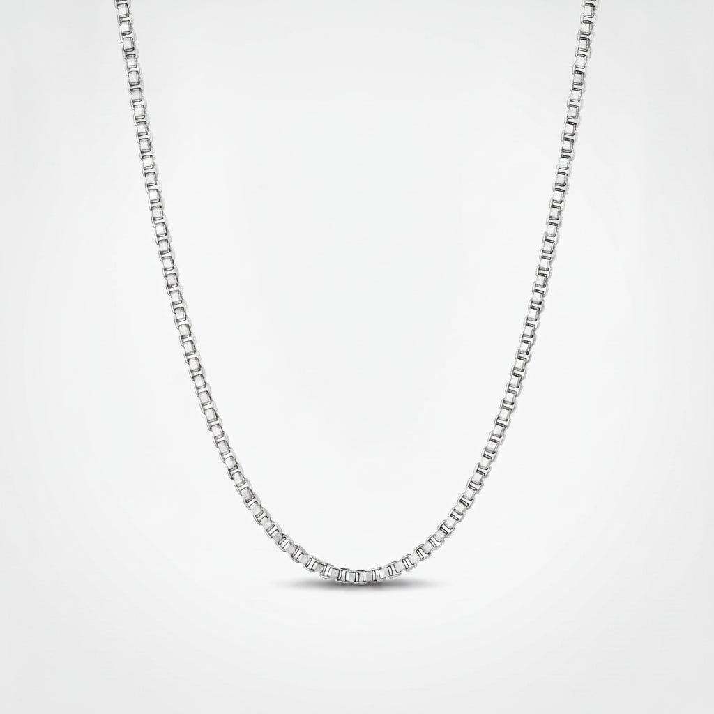 Clean Geometry Silver Chain