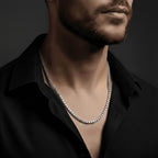 Clean Geometry Silver Chain