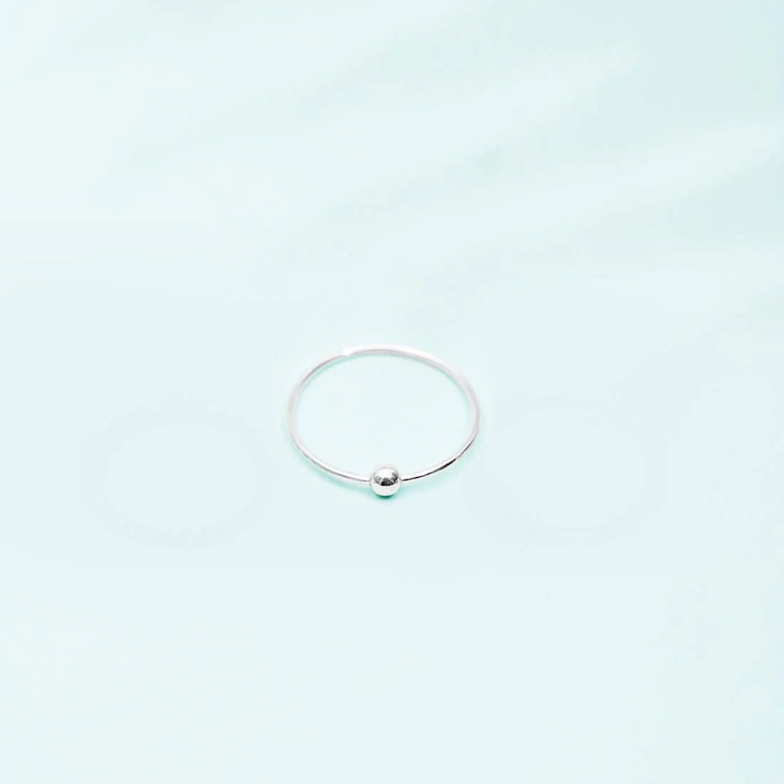 Pure Silver Single Bead Nose Pin